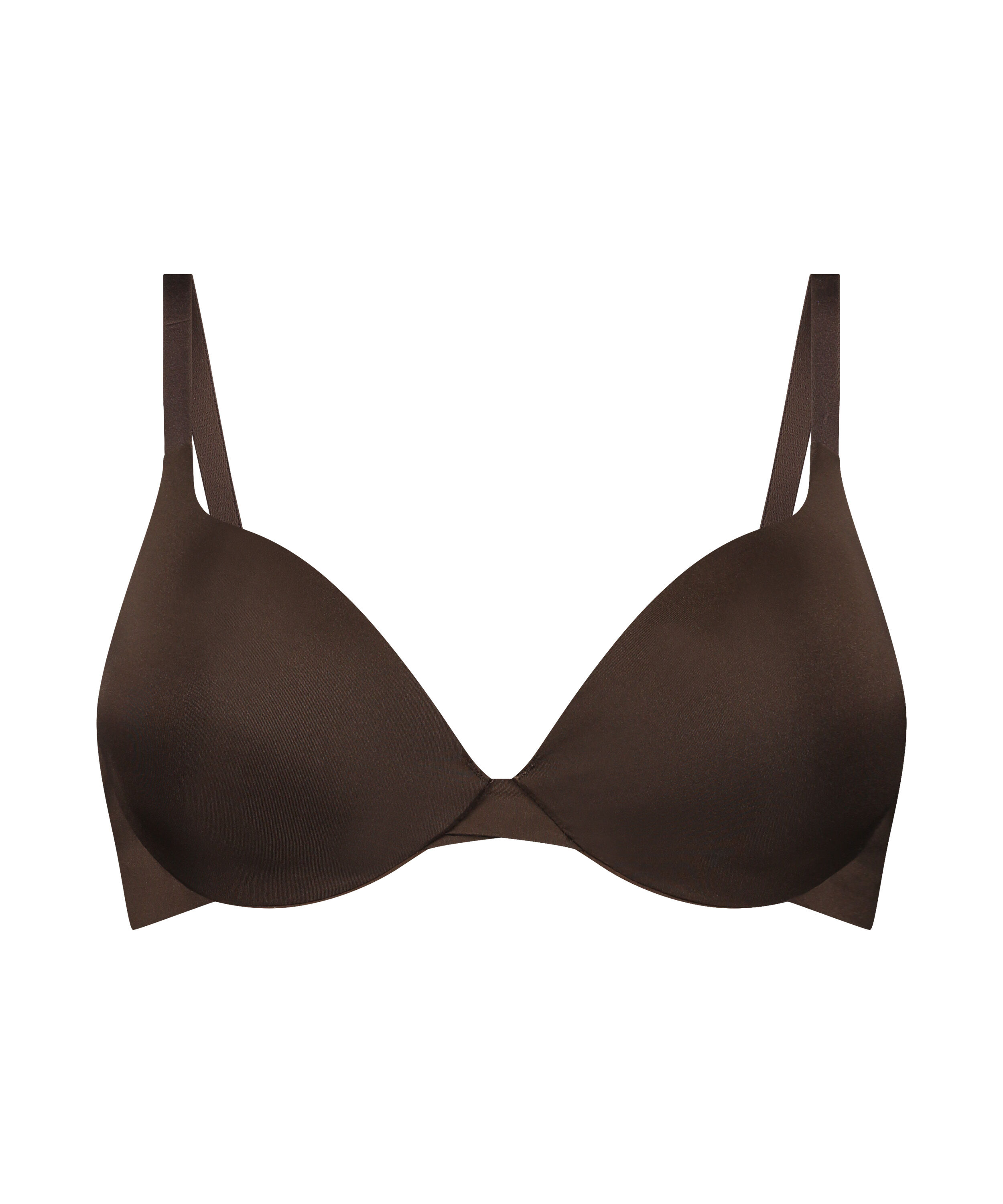 Formpressad pushup-bh med bygel Smooth, Brun