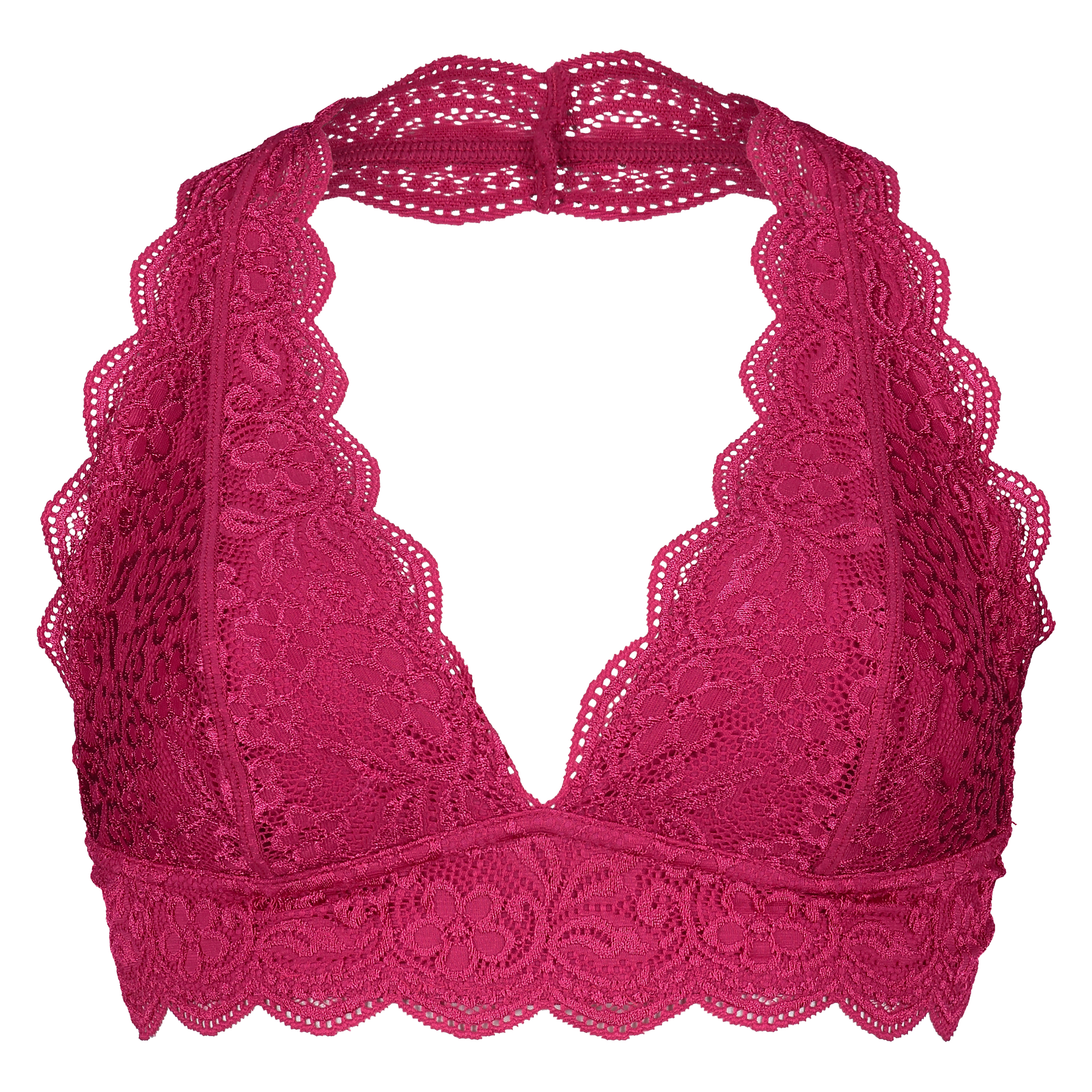 Bralette Halter Lace, Rosa, main