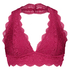 Bralette Halter Lace, Rosa