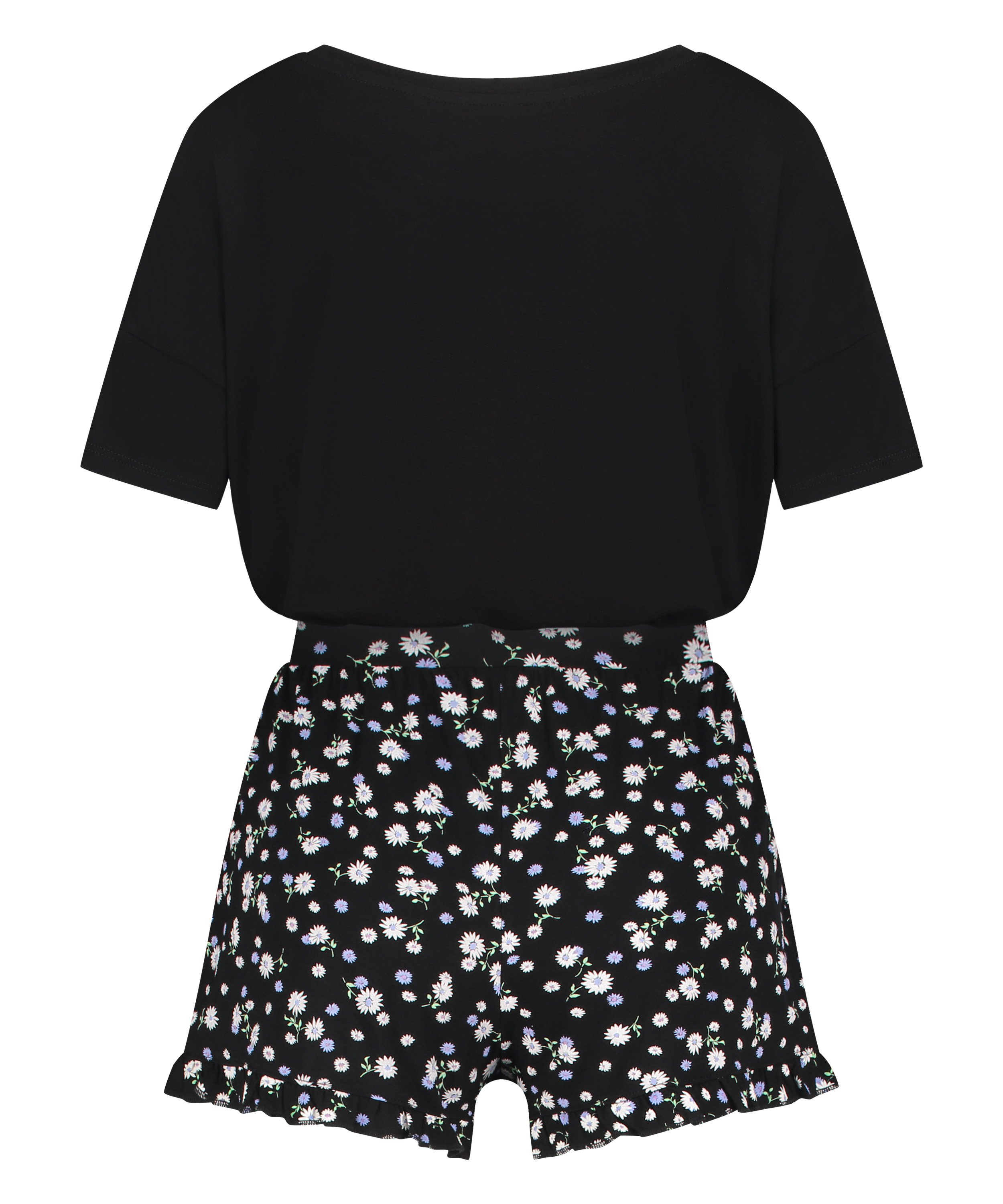 Kort pyjamasset, Svart, main