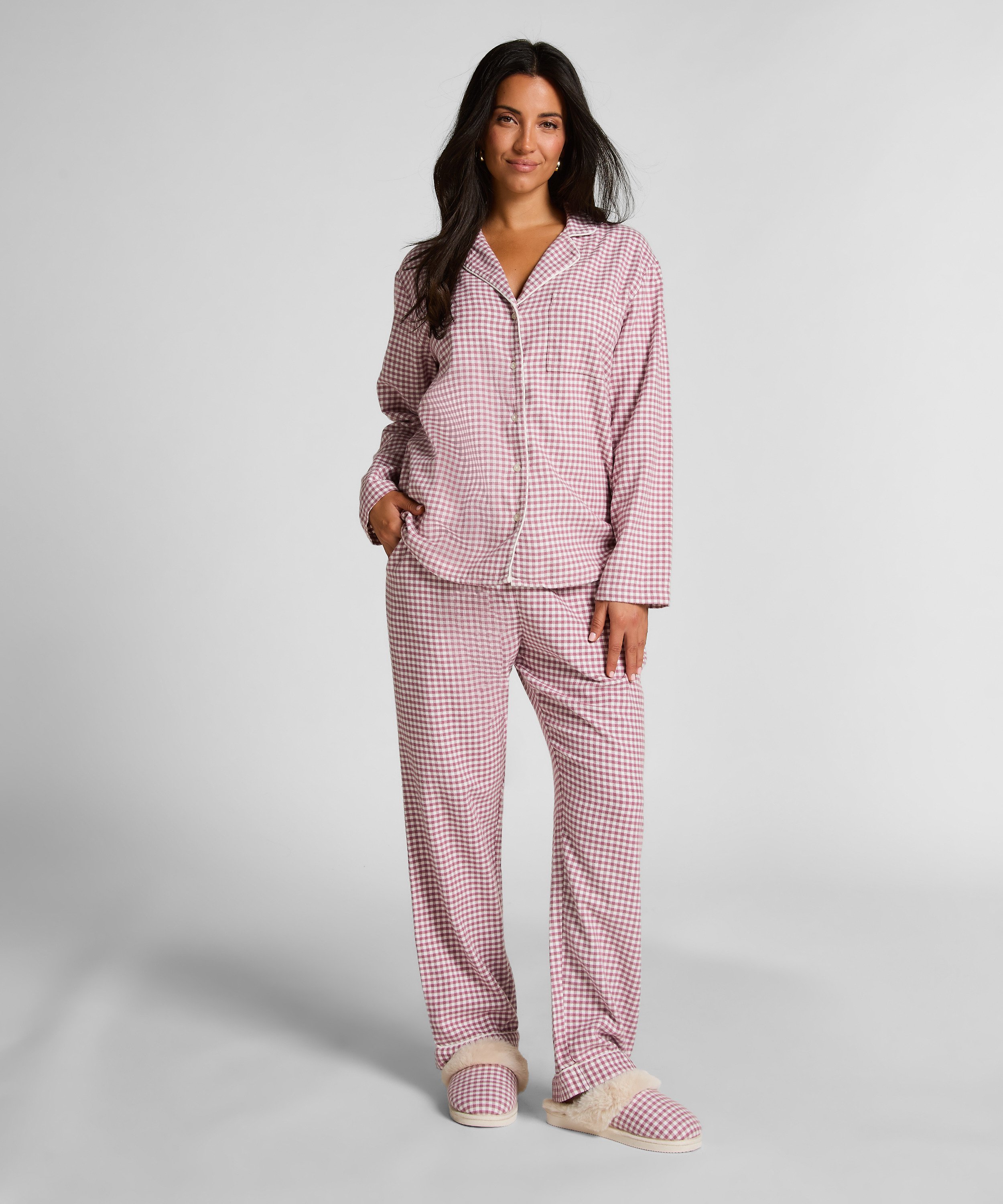 Pyjamastopp Flanel Essentials, Lila, main