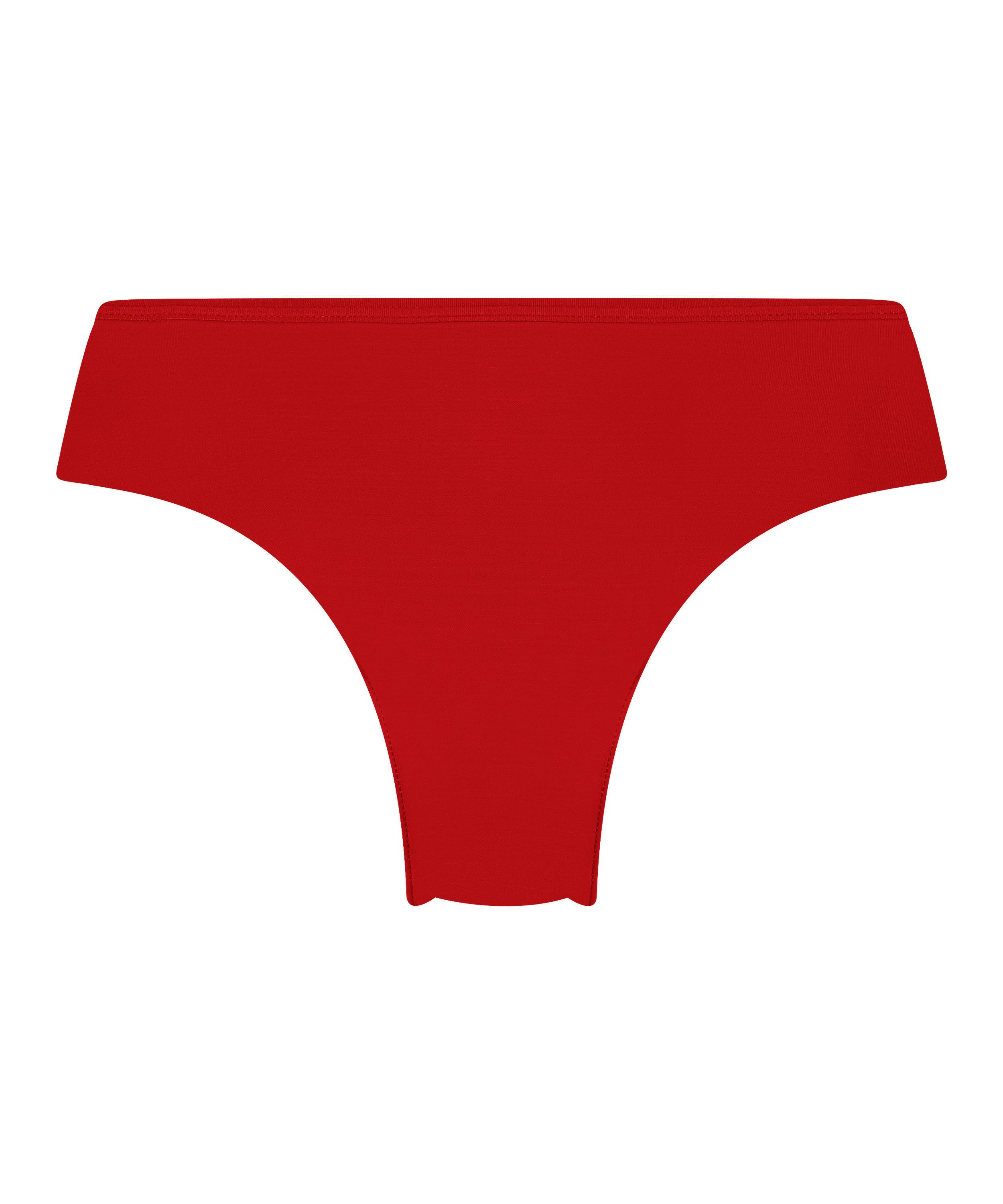 Brazilian-trosa Invisible Lace Back, Röd, main