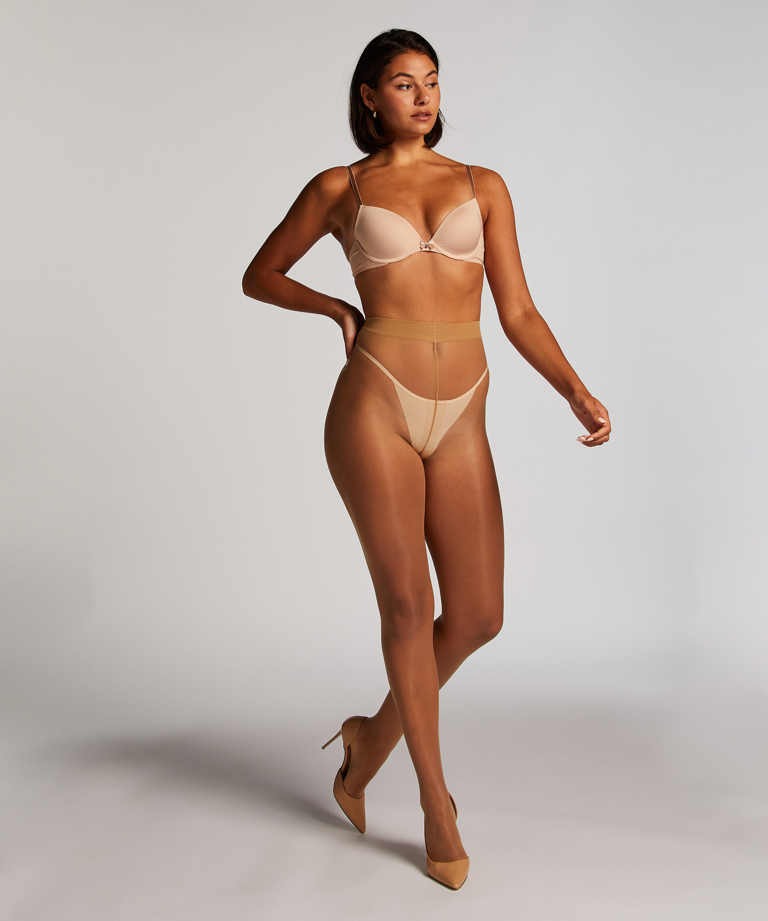 Strumpbyxa 15 Denier Maskstopp, Beige
