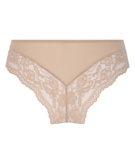 Valencia Brazilian Shorts, Beige