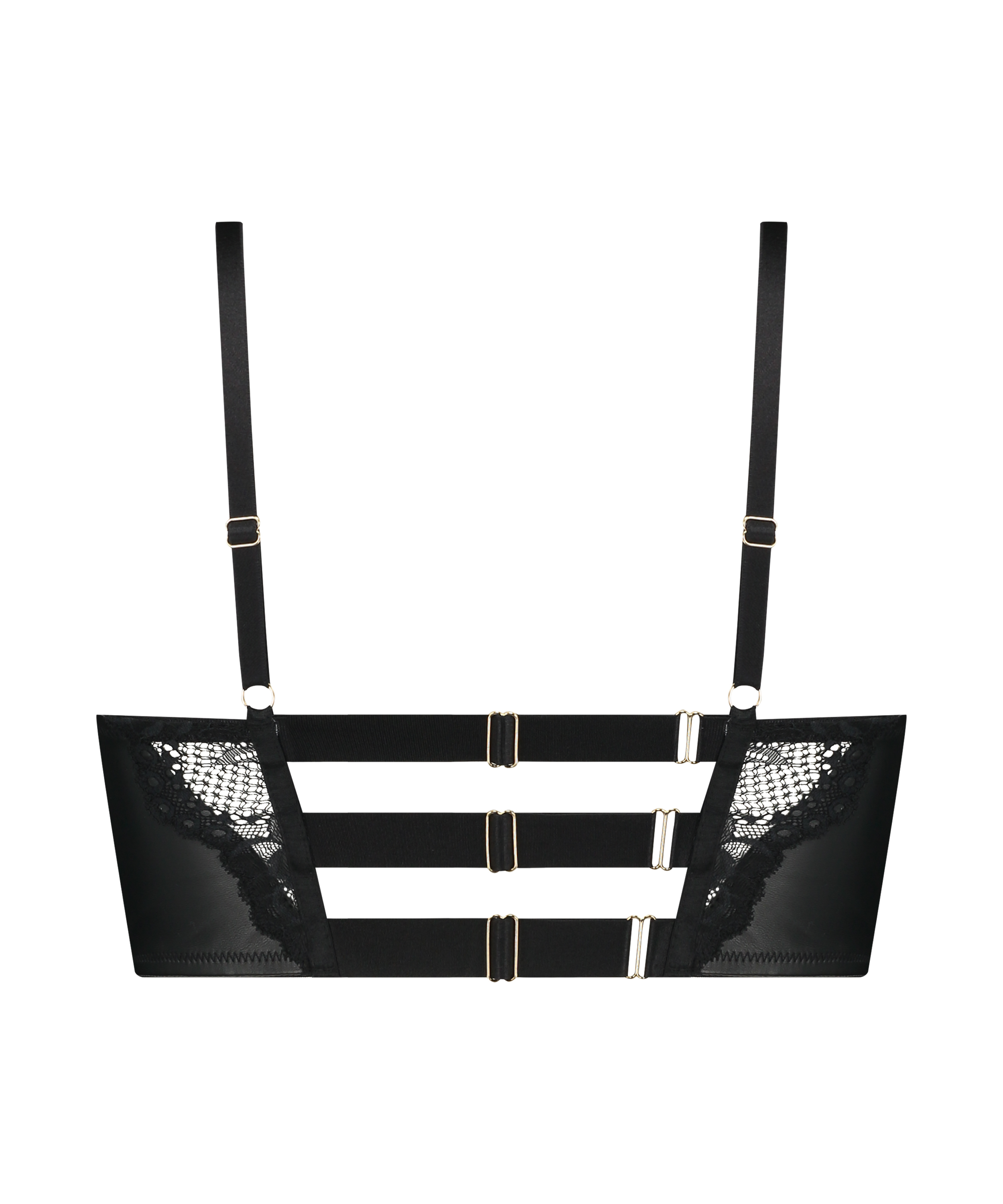 Formpressad push-up-longline-bh med bygel Talia, Svart, main