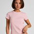 Kort&auml;rmad pyjamastopp Rib Crew Neck, Rosa