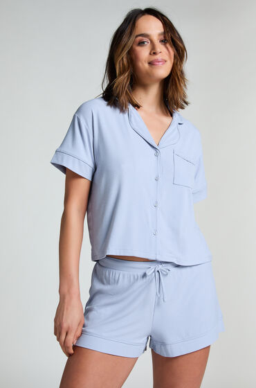 Hunkemöller Essential-shorts i slätstickad jersey Blå