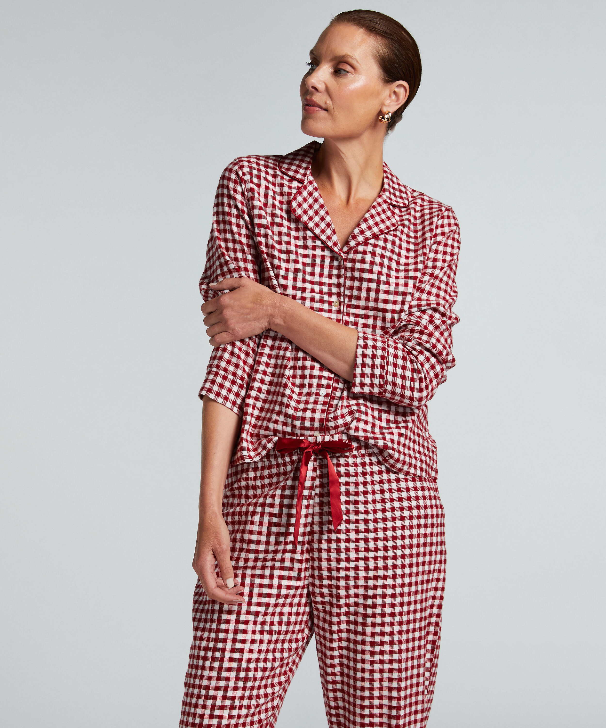 Pyjamasset Flannel, Röd