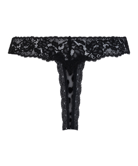 Extra låg stringtrosa Marina, Svart