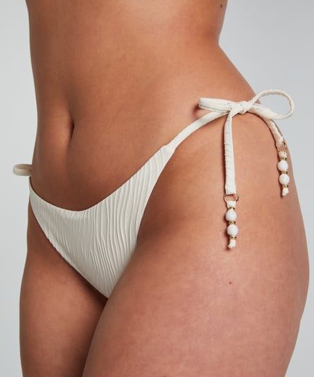 Högt Skuren Bikiniunderdel Cozumel, Vit