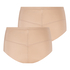 2-pack Utslätande formande trosa, Beige