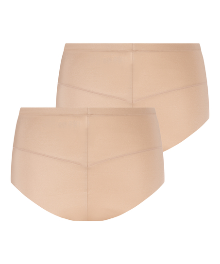 2-pack Utslätande formande trosa, Beige