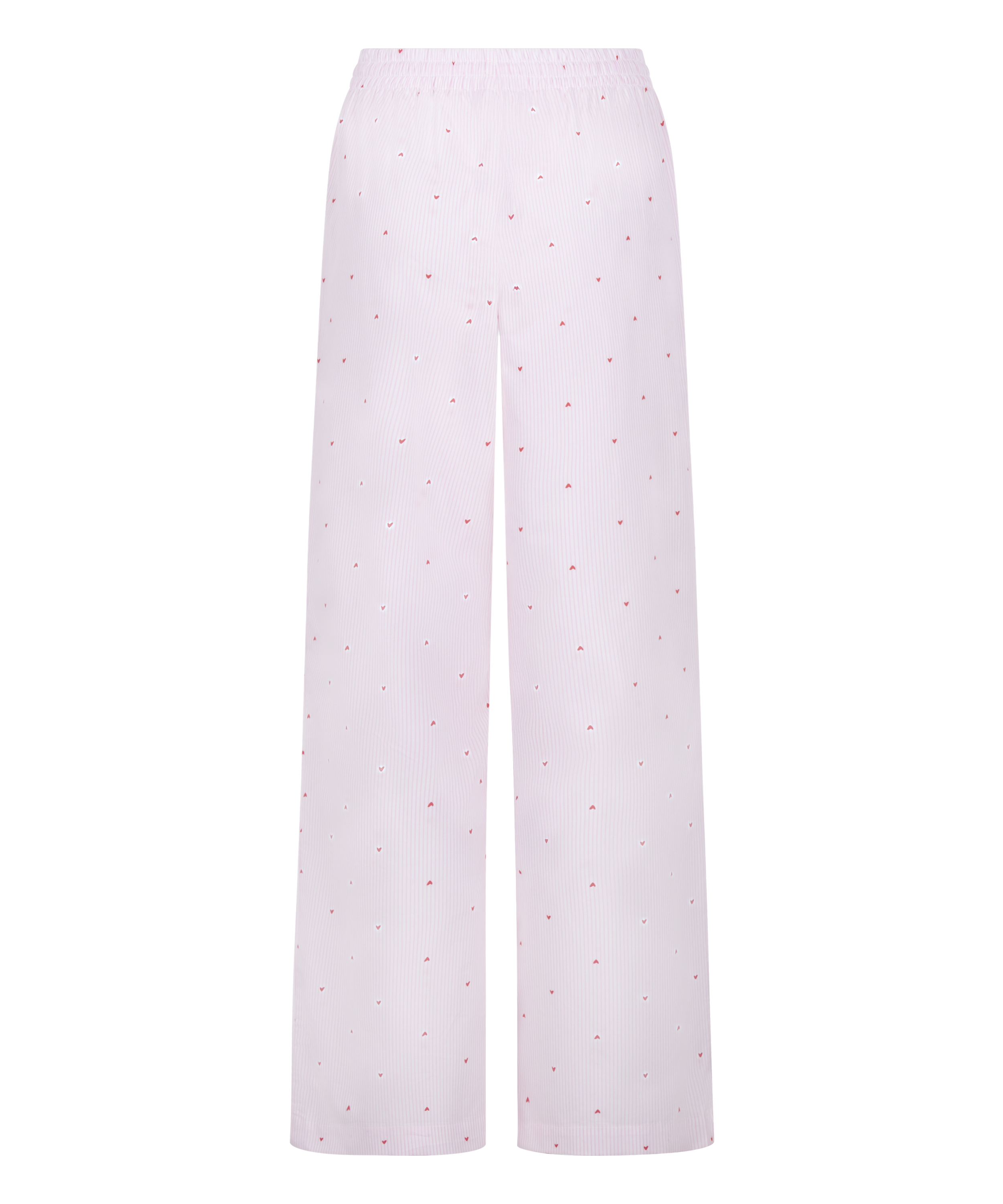 Byxa bomull randig hjärtan, Vit, main