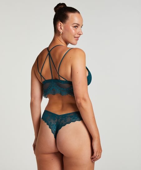 Stringtrosa Invisible Lace Back, Bl&aring;