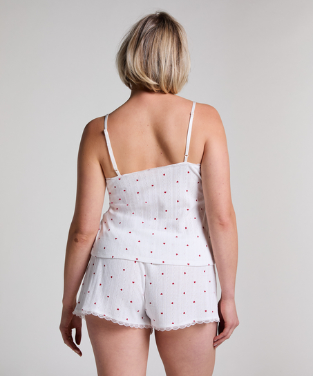 Linne Cami Lace, Vit