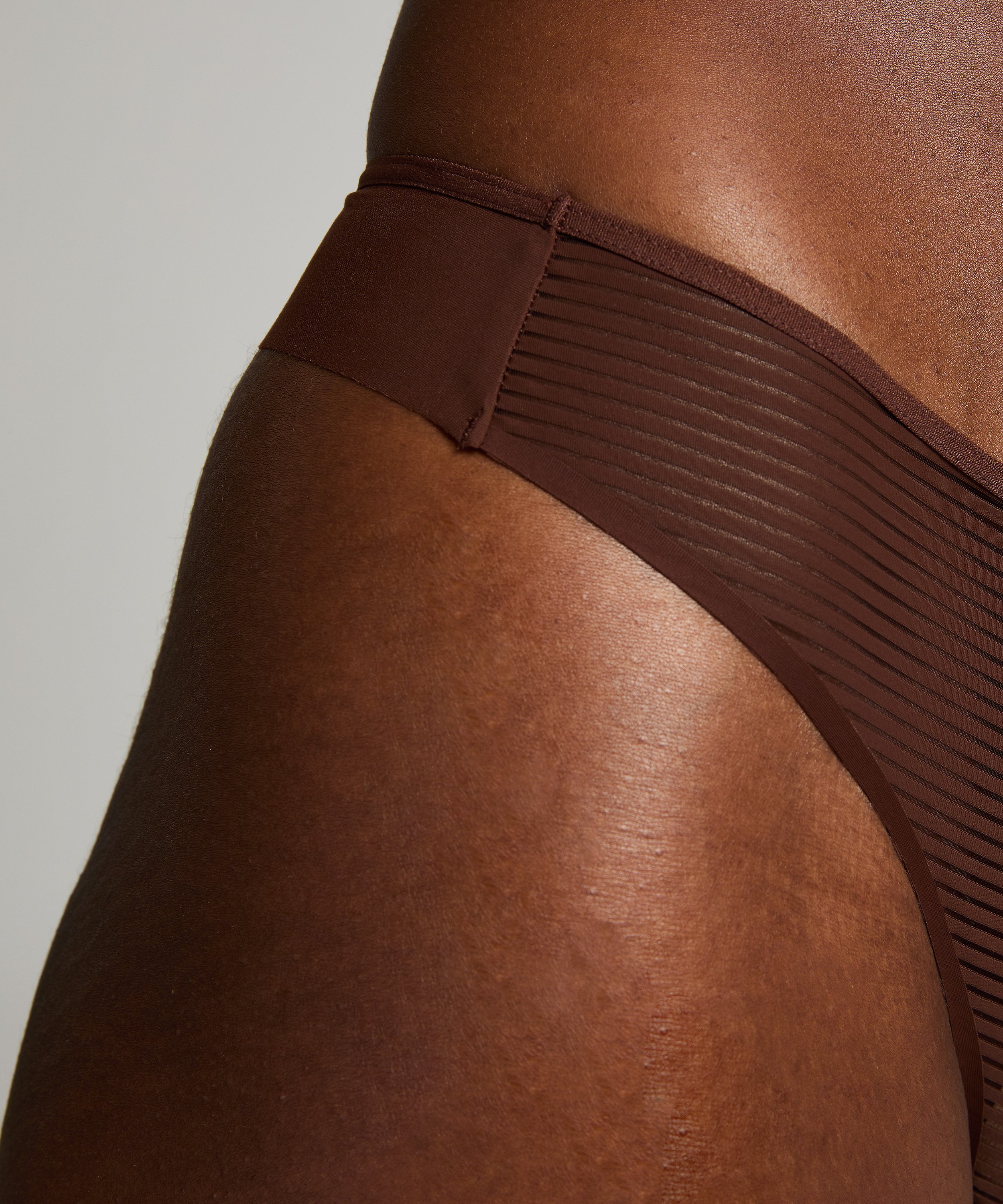Stringtrosa Invisible Stripe Mesh, Brun, main