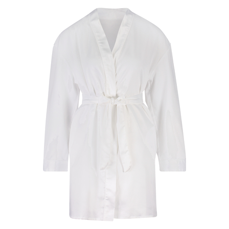 Kimono Satin Bridal, Vit