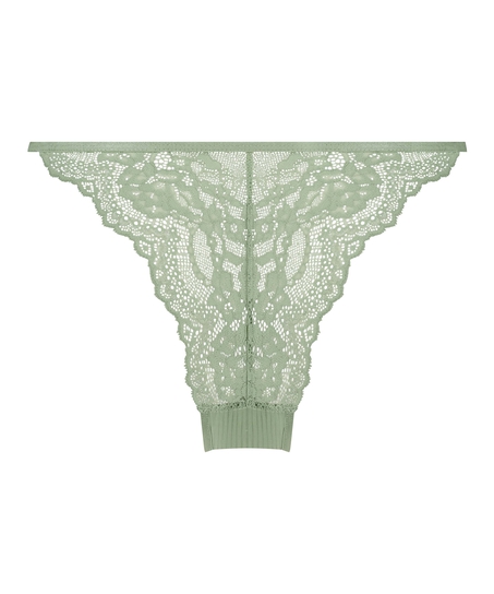 Högt skuren brazilian-trosa Kaiden, Grön