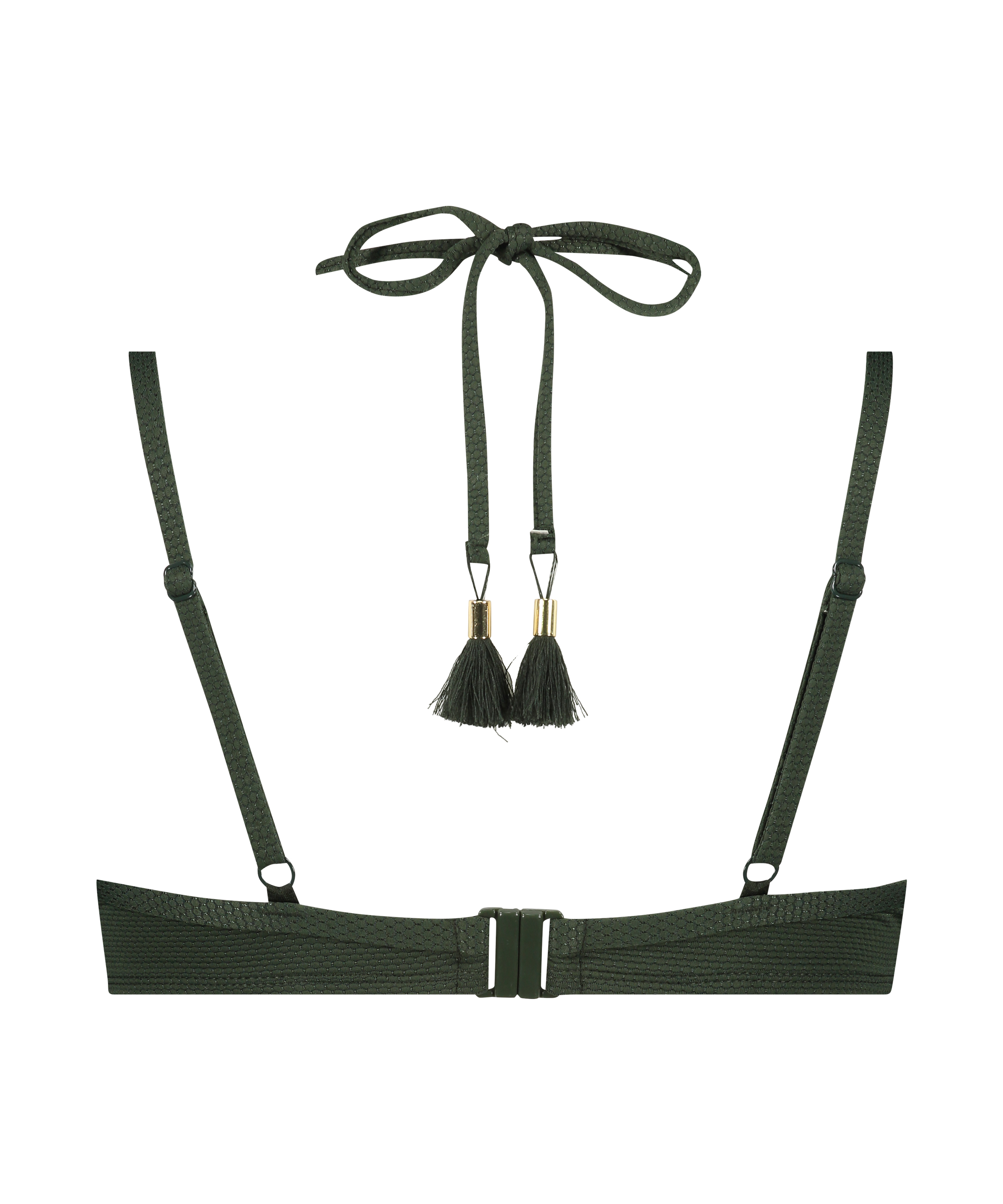 Formpressad bygelbikinitopp Scallop Glam, Gr&ouml;n, main