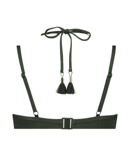 Formpressad bygelbikinitopp Scallop Glam, Gr&ouml;n