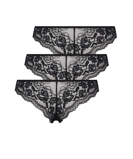 3-pack Chelsea braziliantrosa, Svart