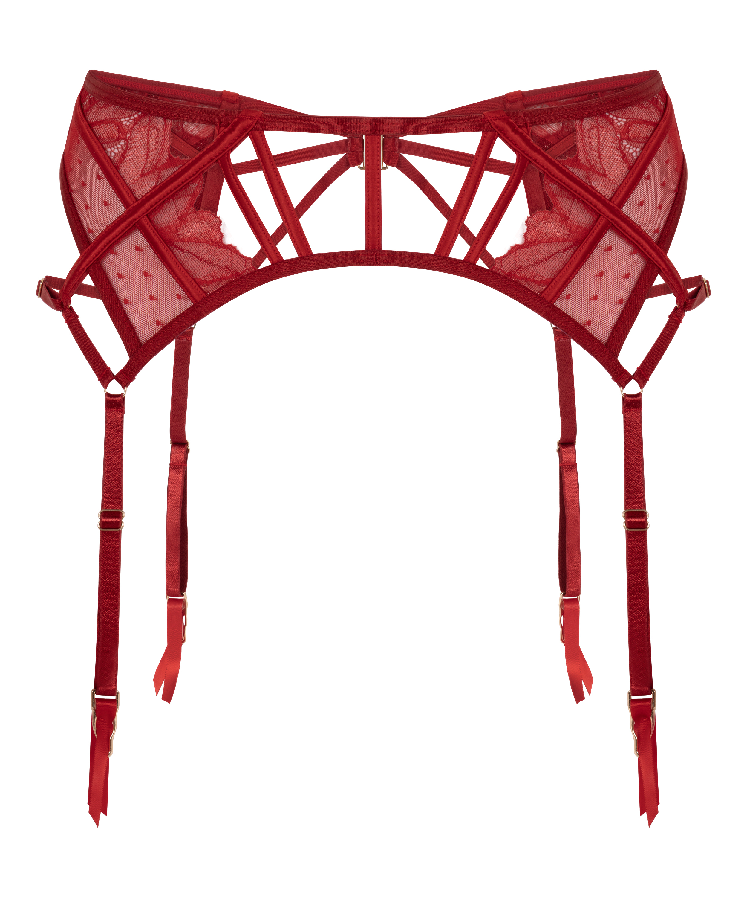 Strumpeband Billie, Röd, main