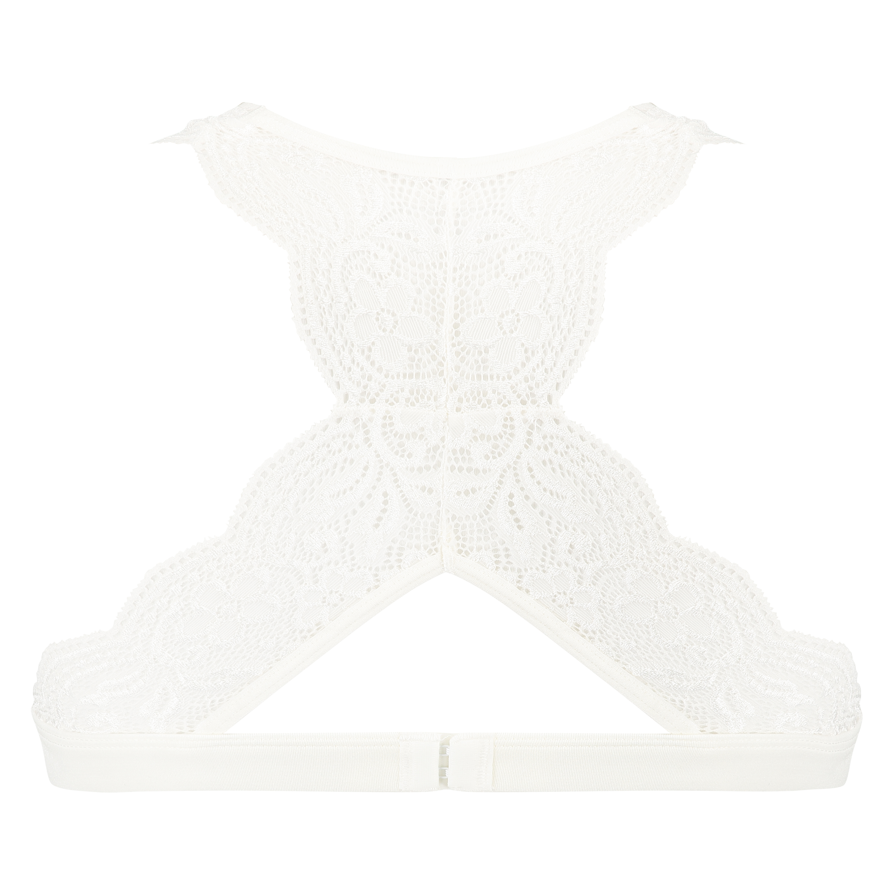 Halter-racerback bralette, Vit, main