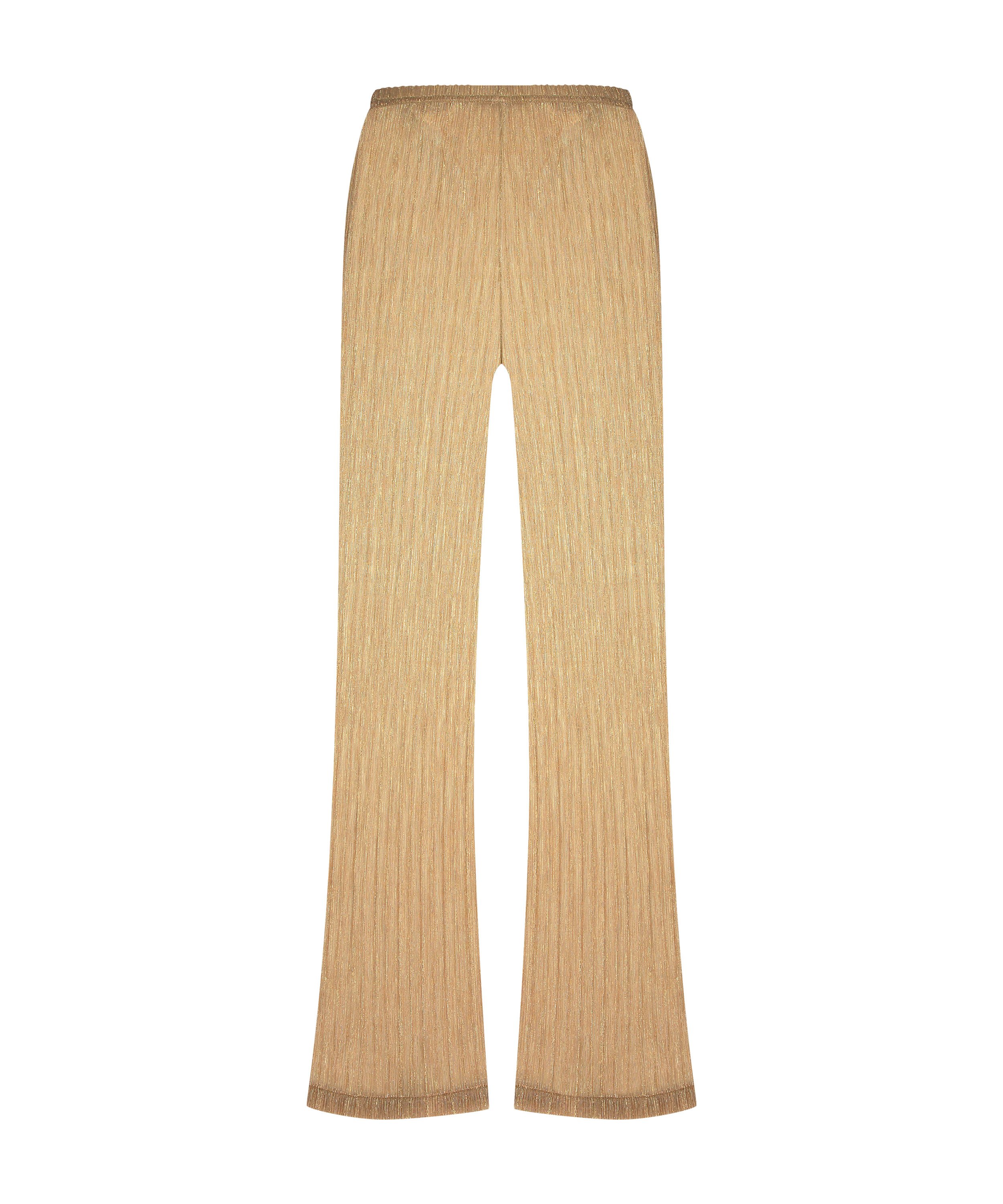 Skimrande strandbyxor Goldie, Gul, main