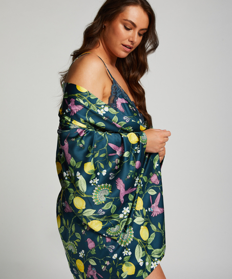 Kimono Satin, Blå