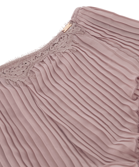 Chiffon pliss&eacute; linneset, Lila