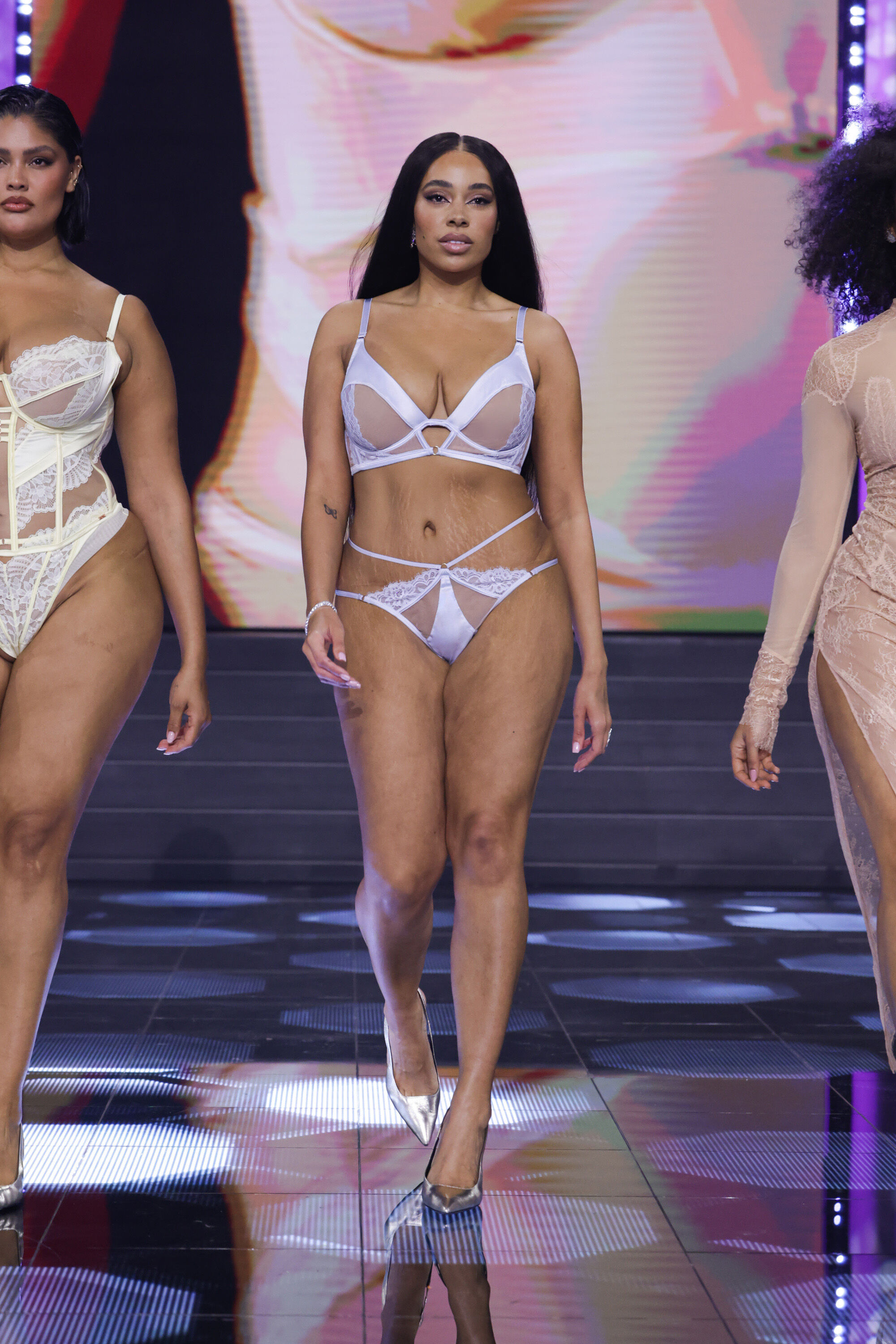 Brazilian-trosa med öppen gren Nisha, Blå