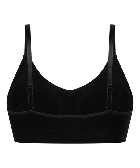 Dide triangel-bralette, Svart