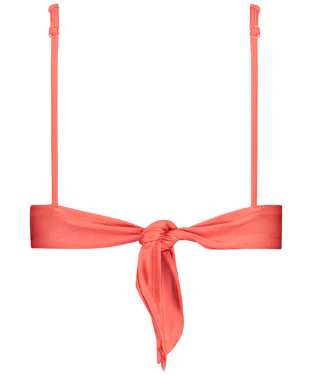 Triangel-bikiniöverdel Luxe, röd
