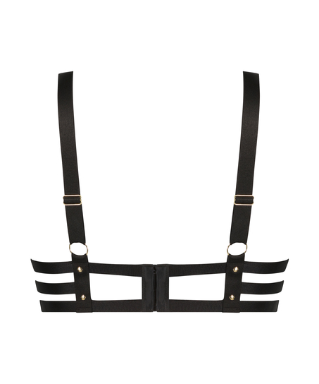 Formpressad pushup-bh med bygel Shadow, Svart