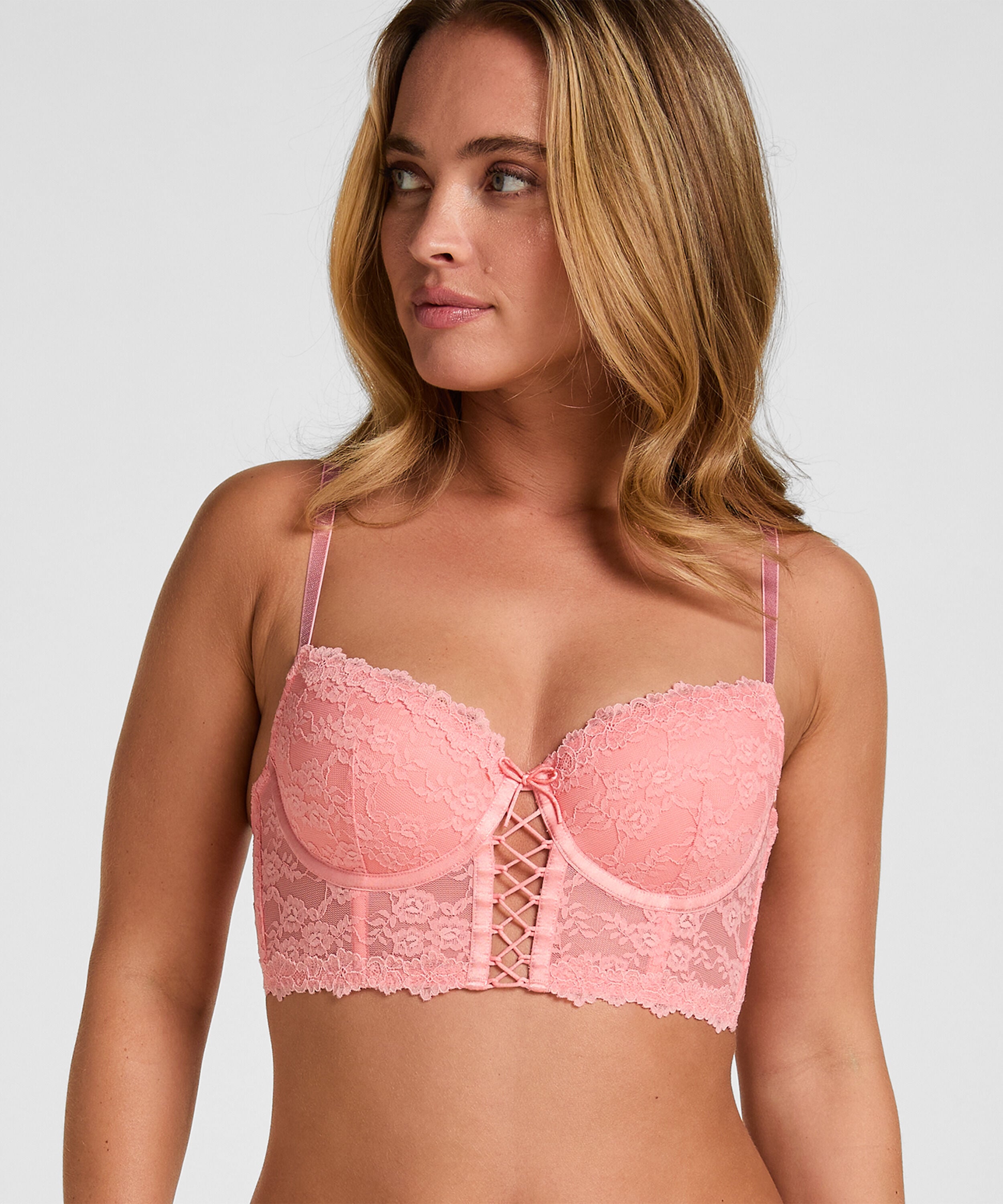 Förformad Longline BH med bygel Aveline, Rosa Förformad Longline BH med bygel Aveline, Rosa