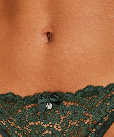 Rose Tanga stringtrosa, grön