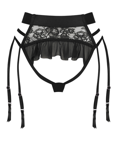 Ellen Maid högt skuren brazilian-trosa, Svart