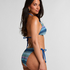 Cali bikiniunderdel med h&ouml;gt skurna ben, Bl&aring;