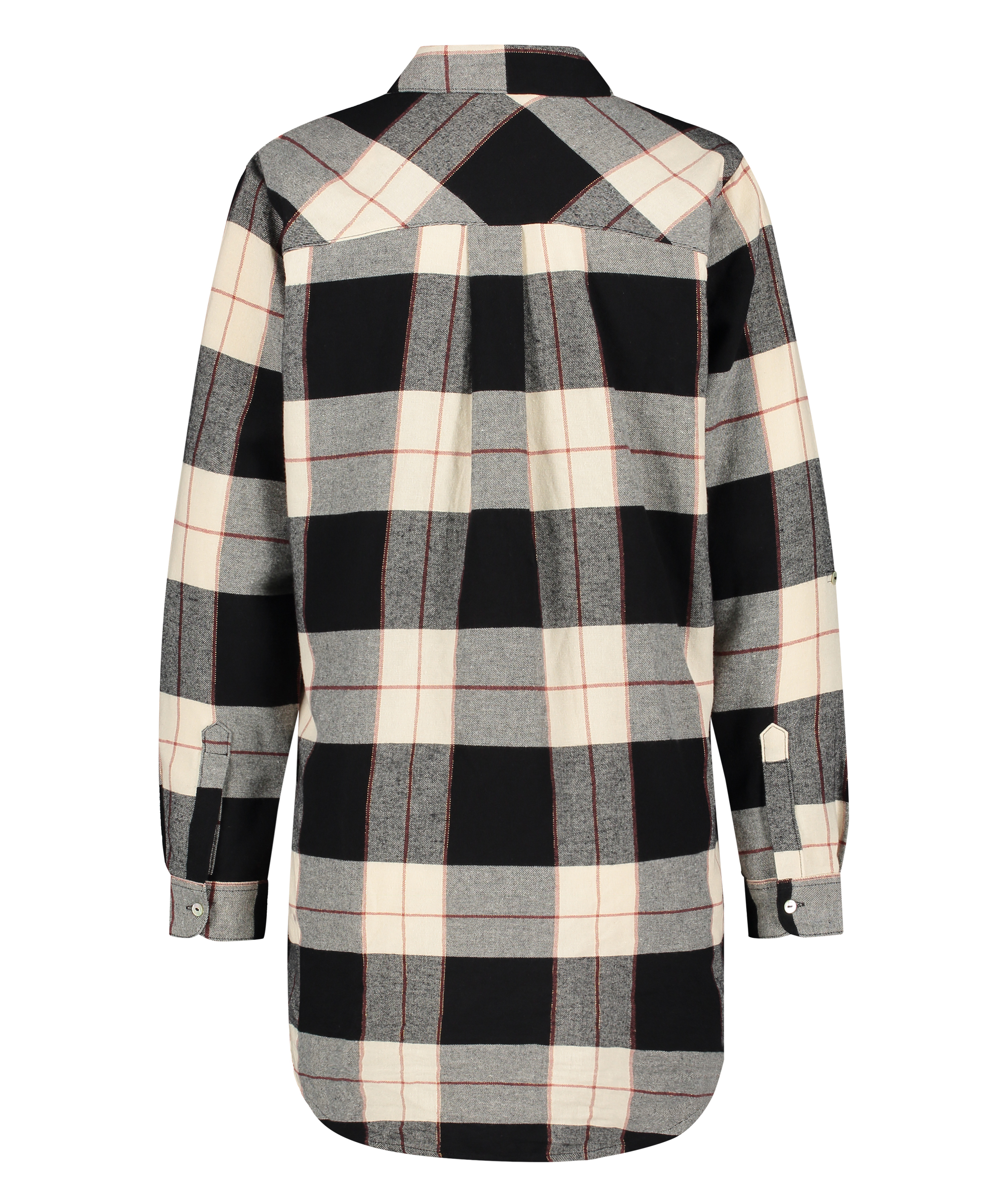 Långärmad nattskjorta, Svart, main