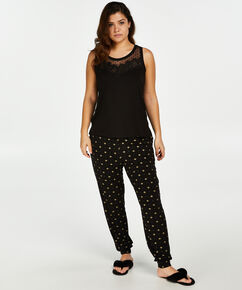 Jersey pyjamasbyxor, Svart