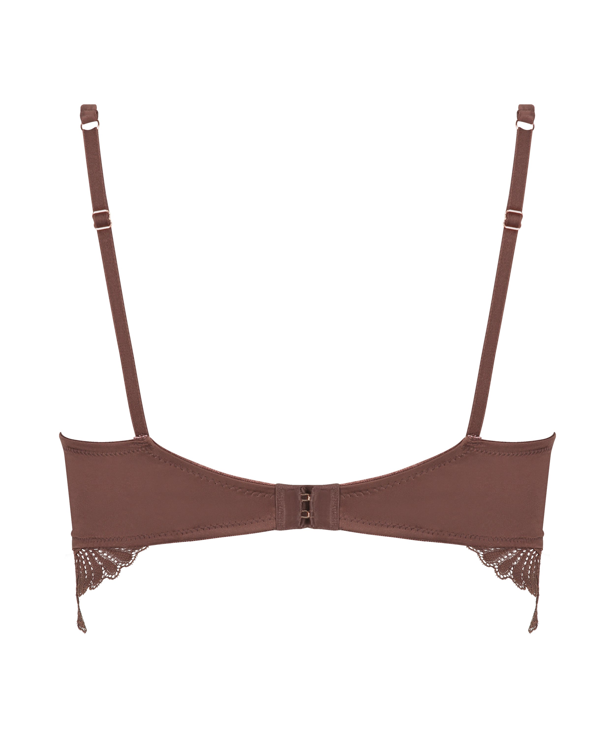 Icke formpressad longline-bygel-bh Indigo, Brun, main