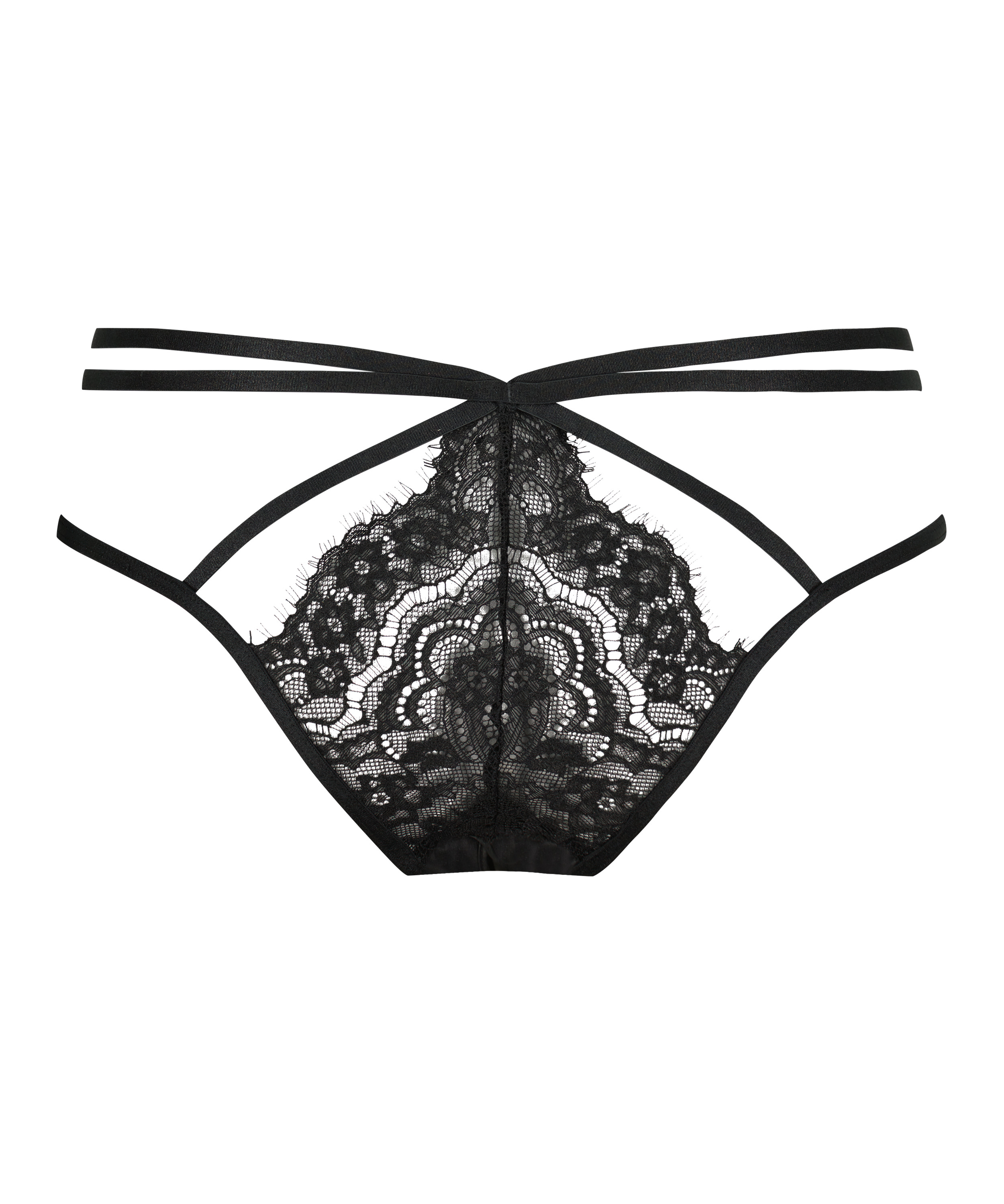 Seraphina brazilian-trosa med &ouml;ppen gren, Svart, main