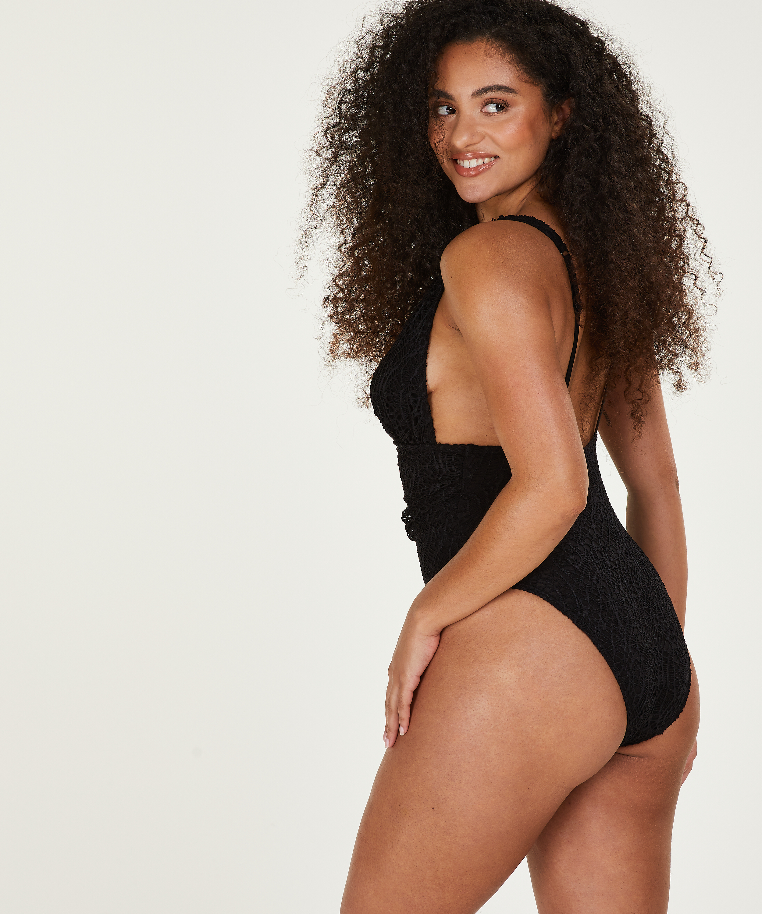 Crochet baddr&auml;kt, Svart, main