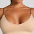 Dide triangel-bralette, Beige