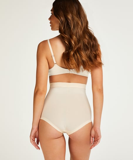 Skulpterande skubatrosor med h&ouml;g midja - Level 3, Beige