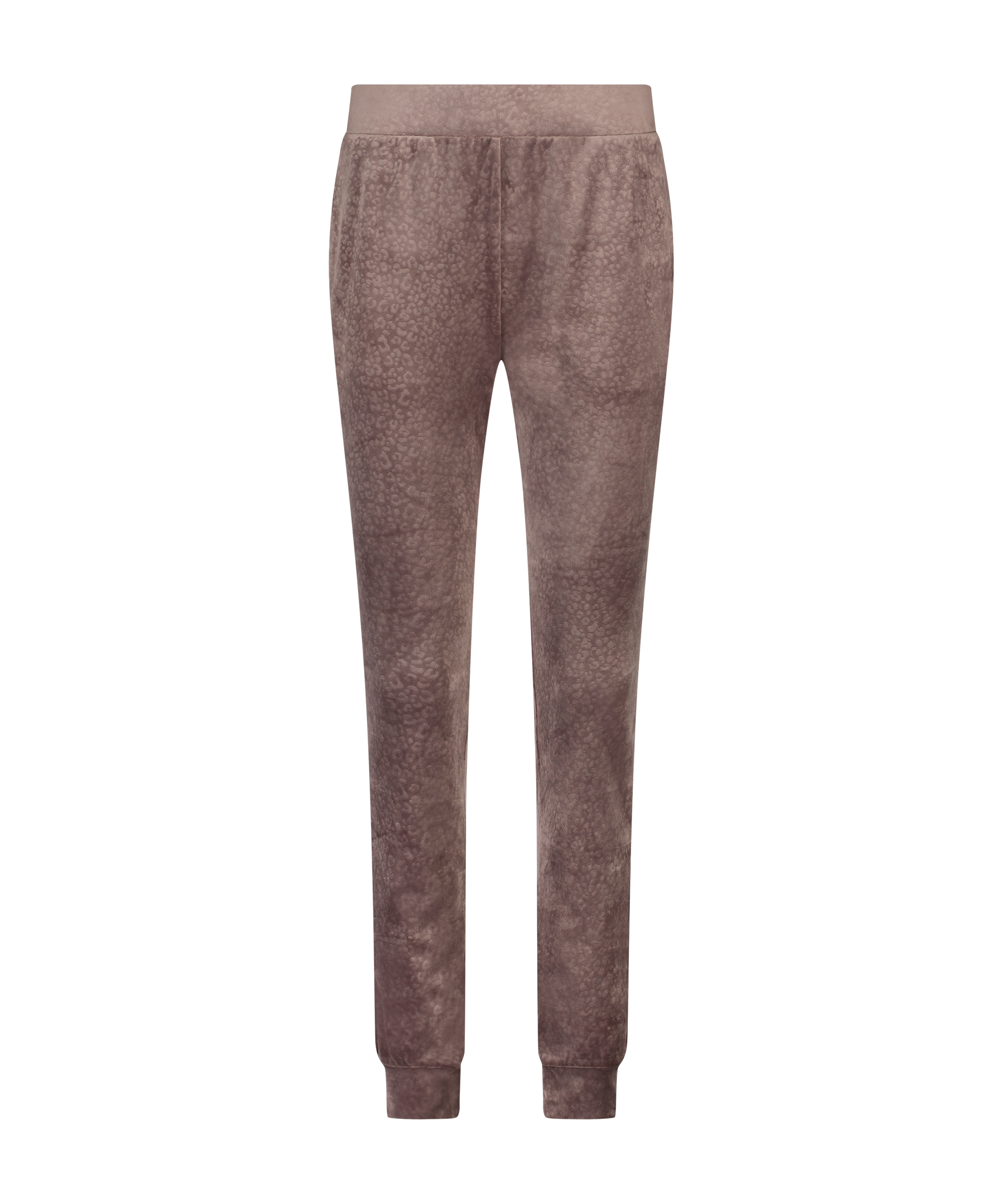 Joggingbyxor Velour, Brun, main