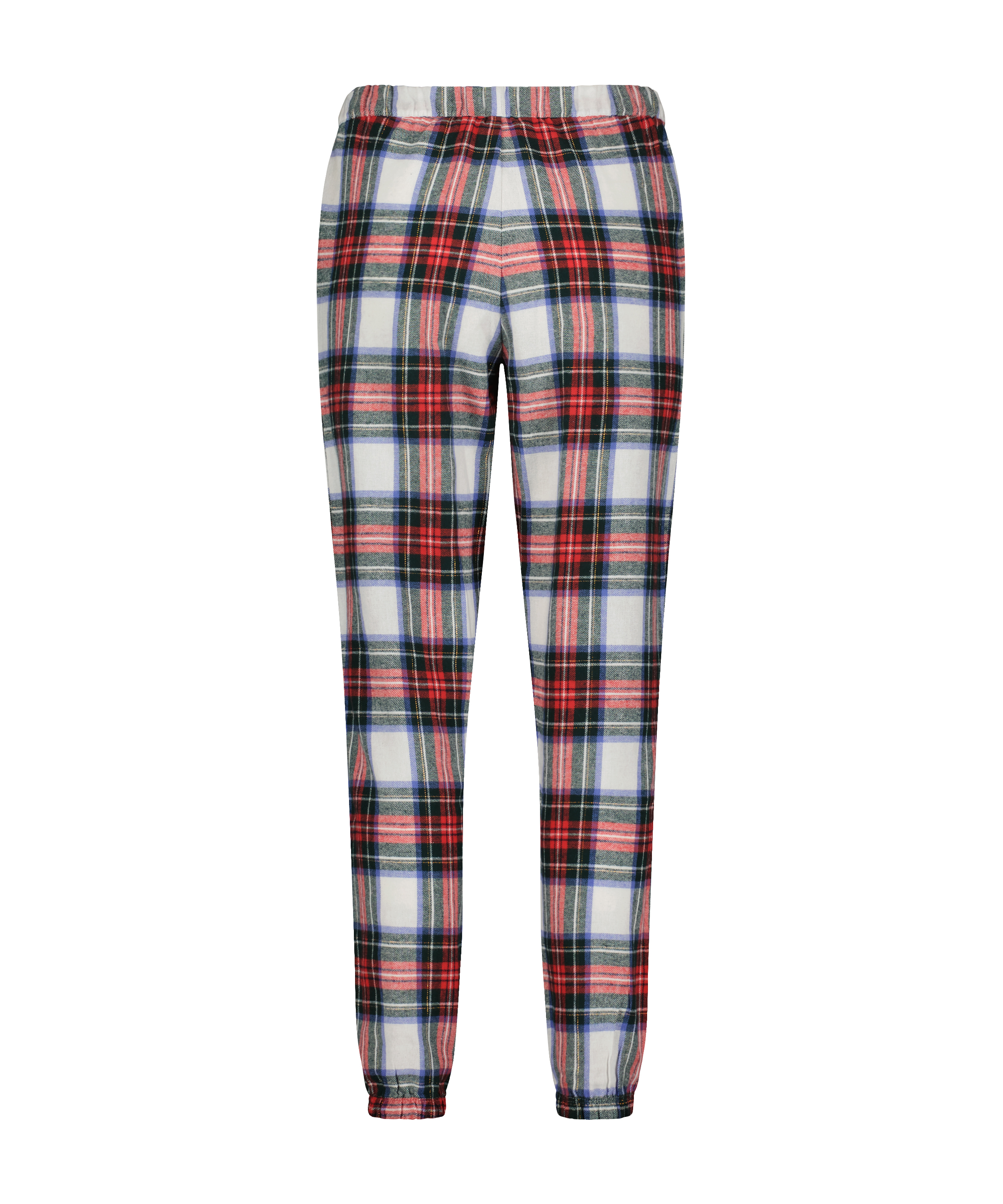 Pyjamasbyxori flanell, Vit, main