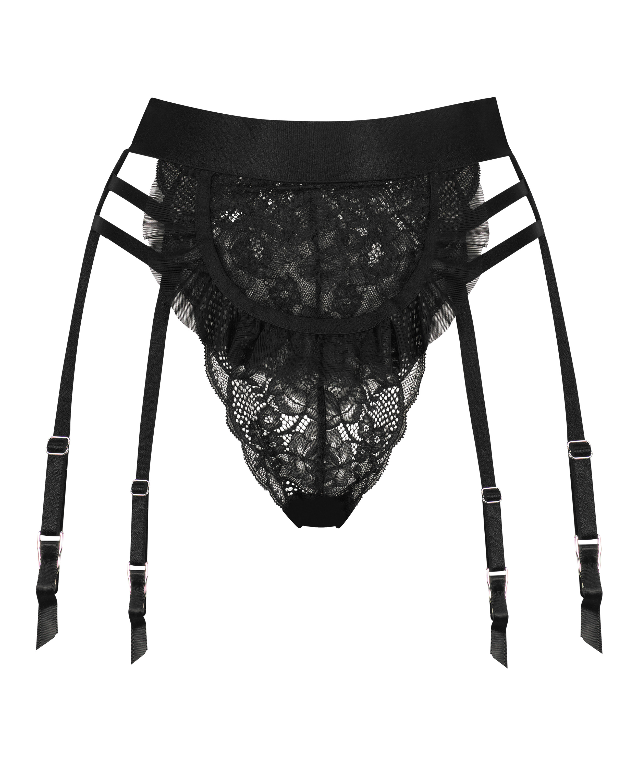 Ellen Maid högt skuren brazilian-trosa, Svart, main