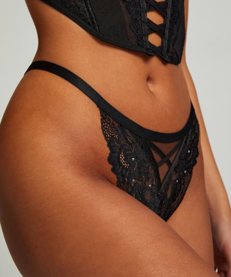 Gigi stringtrosa, Svart