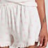 Shorts pointelle, Vit